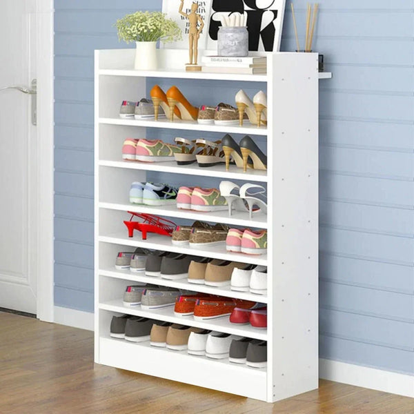 Shoe rack - MDF - White - 30x80x120 - Cataloug