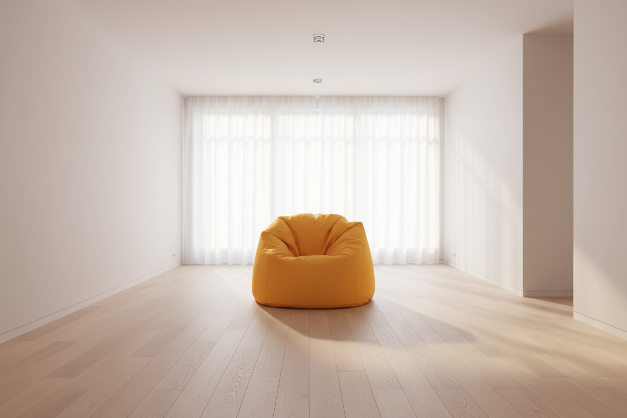 بين باج - مقاوم للماء - برتقالي - 80 × 60 سم