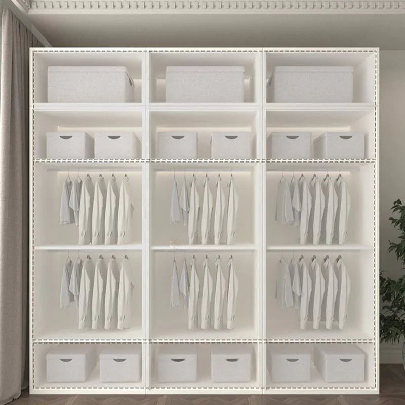 Wardrobe - MDF Wood - White - 240x60x240 cm