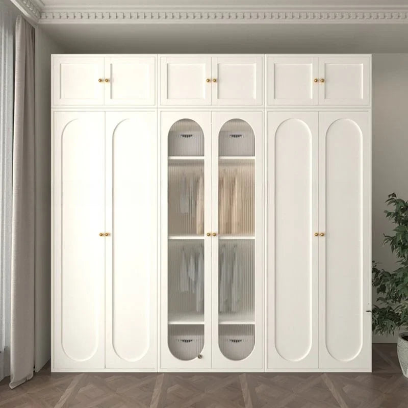 Wardrobe - MDF Wood - White - 240x60x240 cm