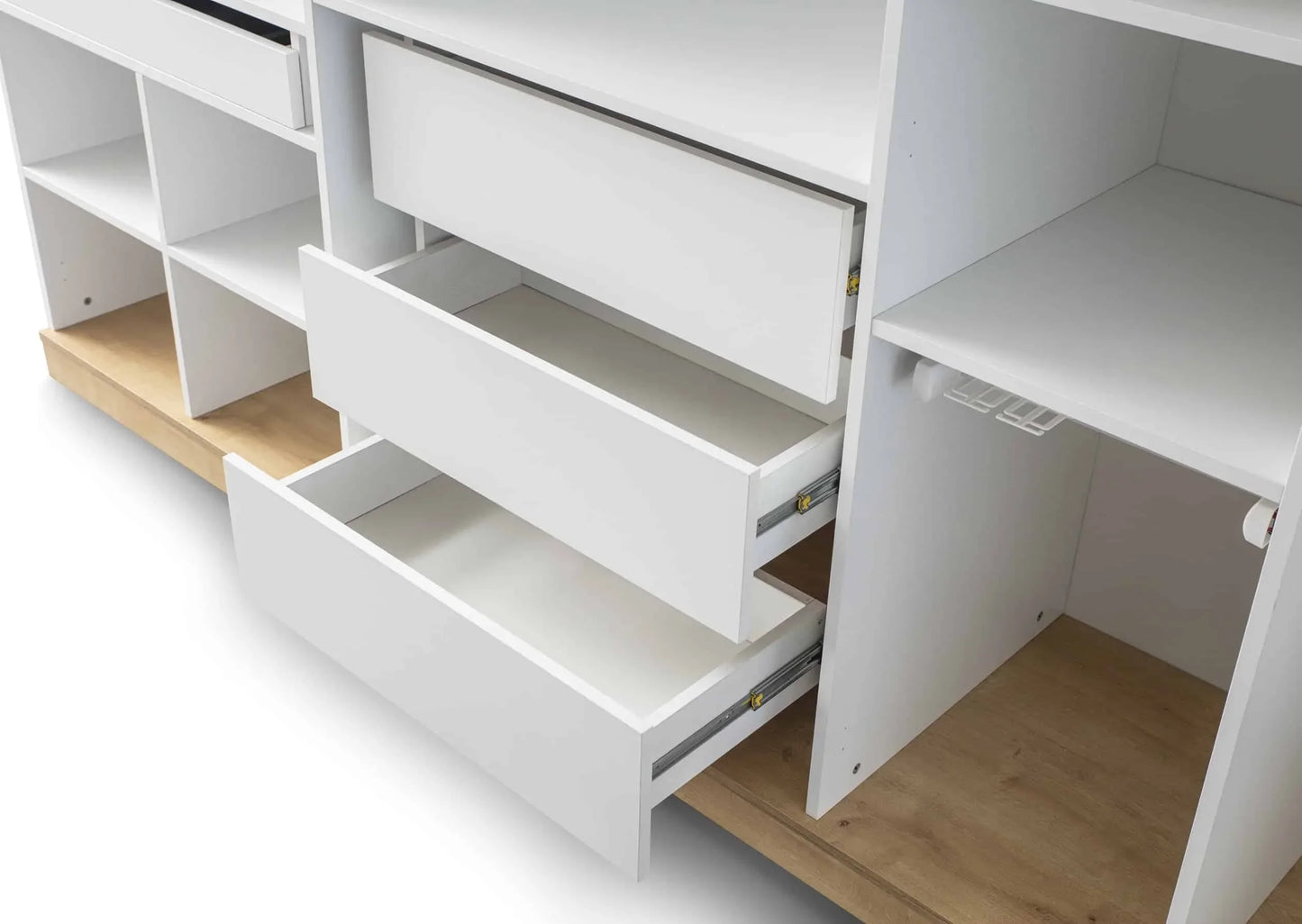 Wardrobe - MDF Wood - White - 270x60x230 cm