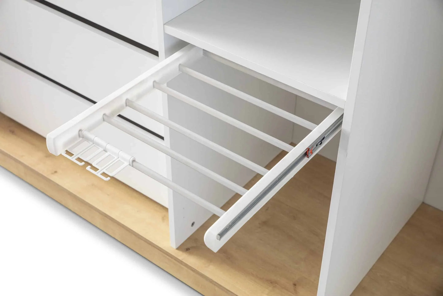 Wardrobe - MDF Wood - White - 270x60x230 cm