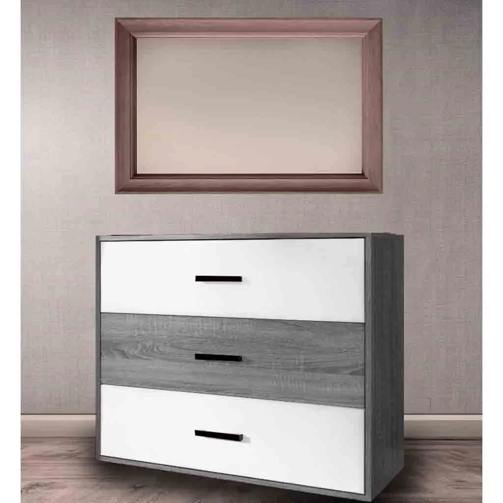 Full Bedroom - MDF - White & Grey - Cataloug