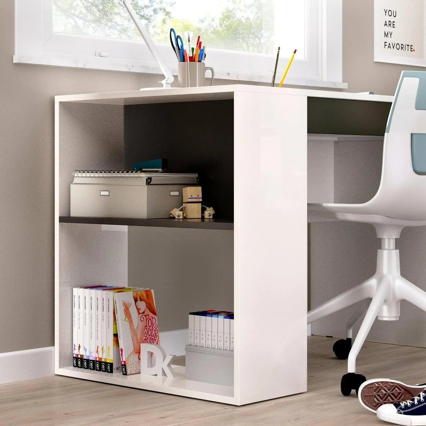 Desk - MDF Wood - Multi color - 100x50x80 cm - Cataloug