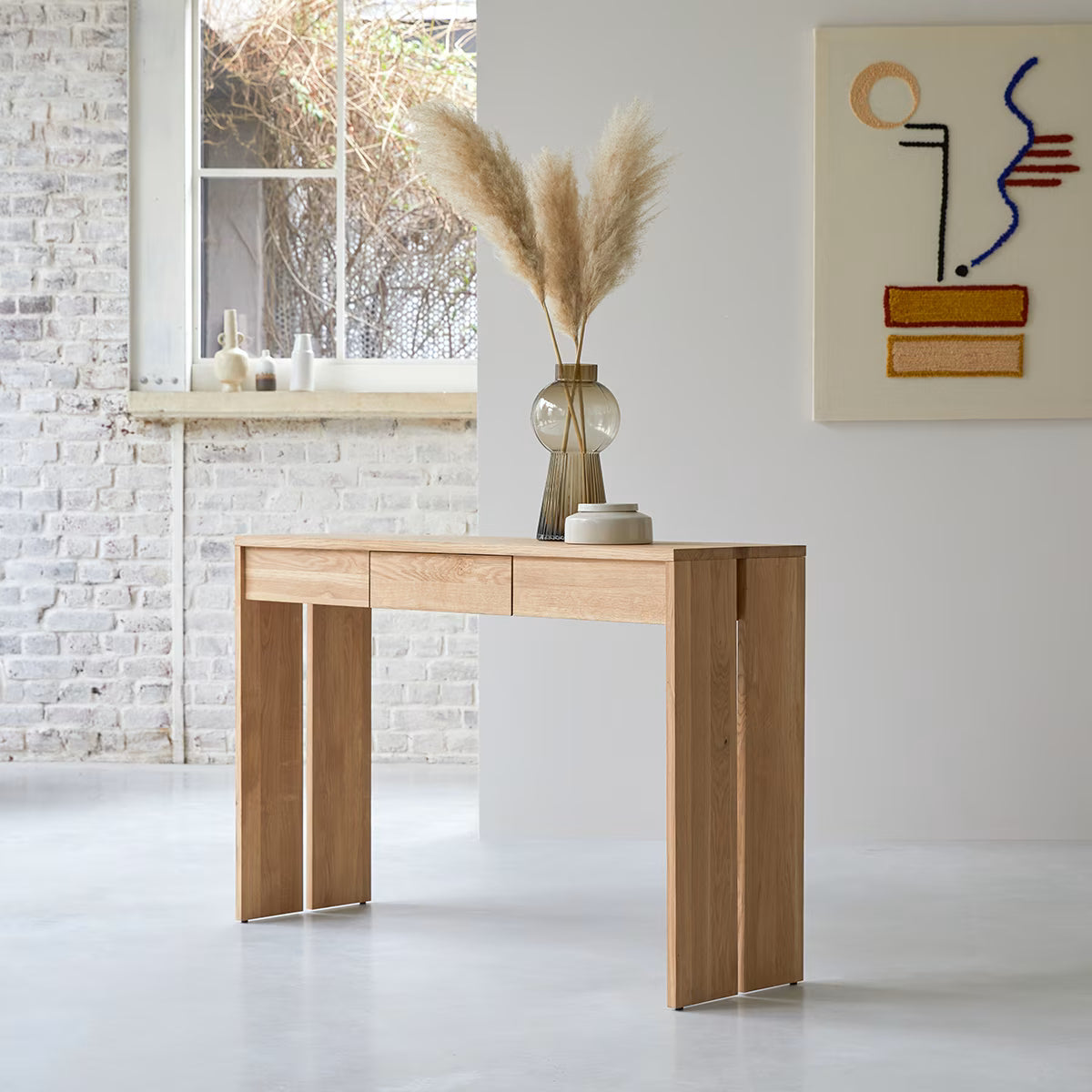 Console - MDF - Beige - 120x78x35 CM - Cataloug