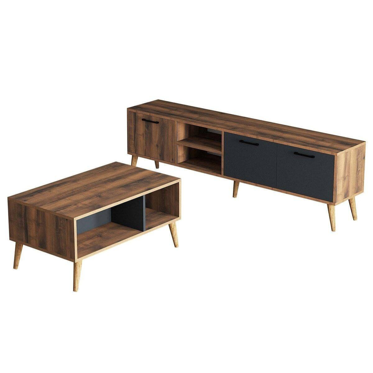 Bundle of TV Table and Coffee Table - Multi Color - Cataloug