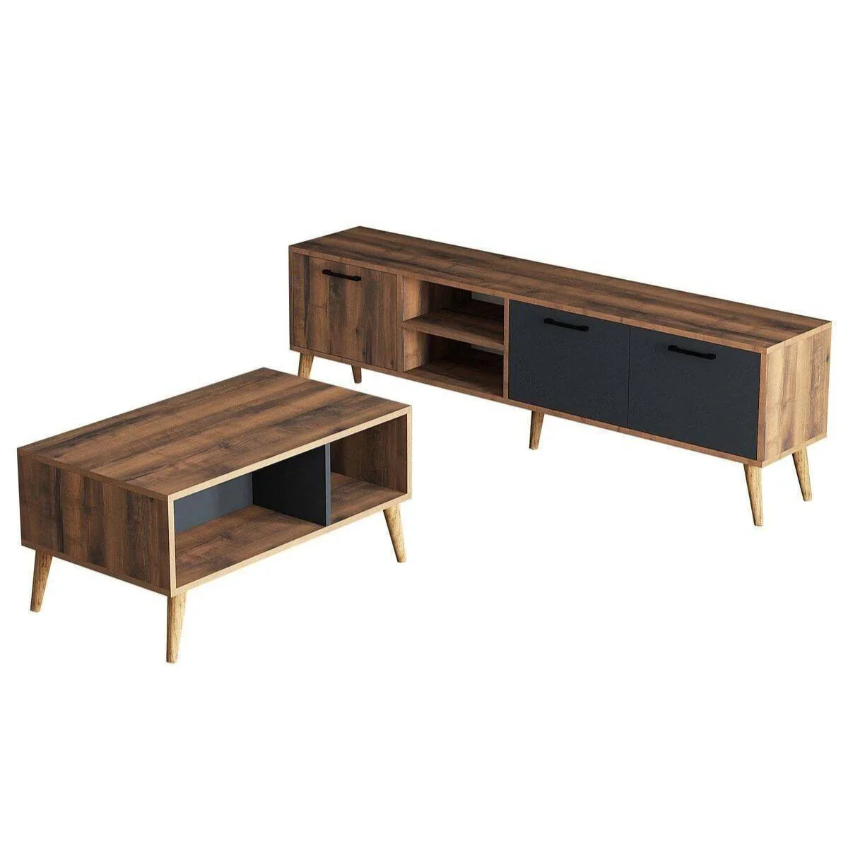 Bundle of TV Table and Coffee Table - Multi Color - Cataloug