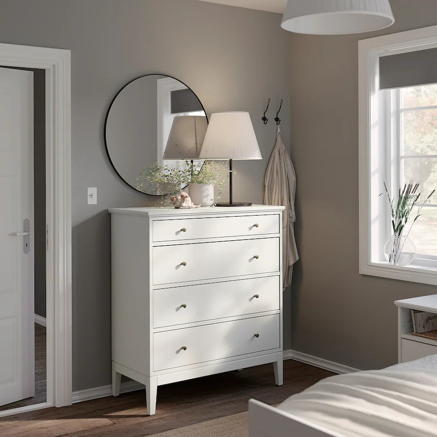 Drawer Unit - MDF Wood - White- 89×118×50 cm
