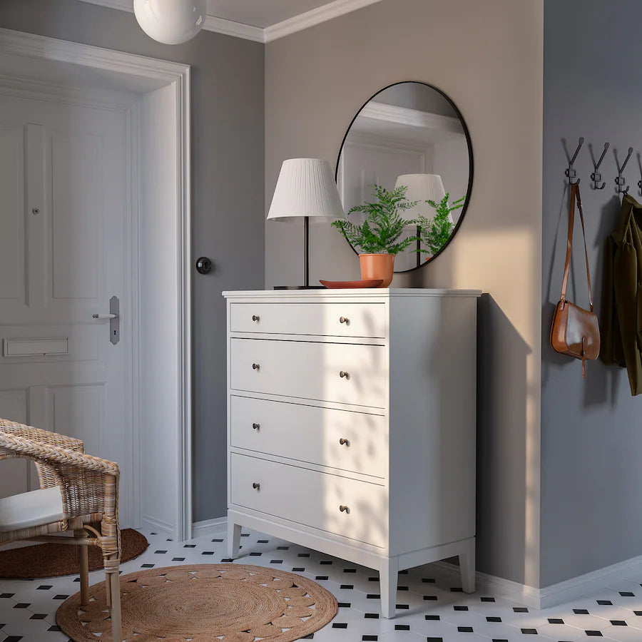Drawer Unit - MDF Wood - White- 89×118×50 cm