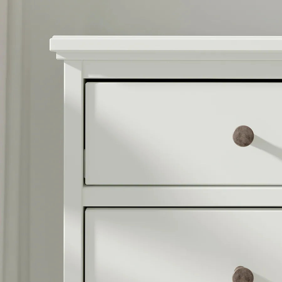 Drawer Unit - MDF Wood - White- 89×118×50 cm