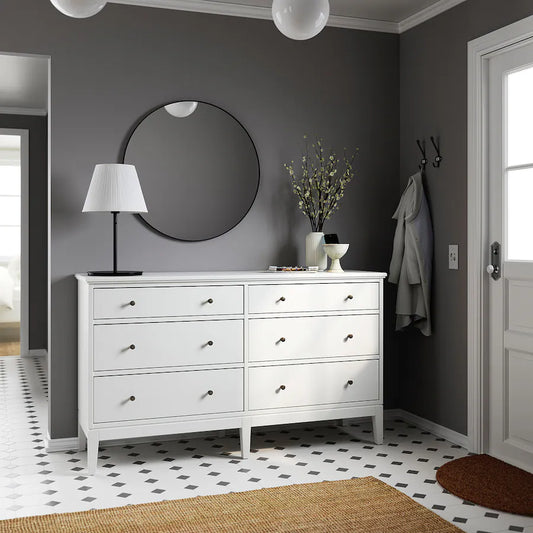 Drawer Unit - MDF Wood - White - 162×95×50 cm