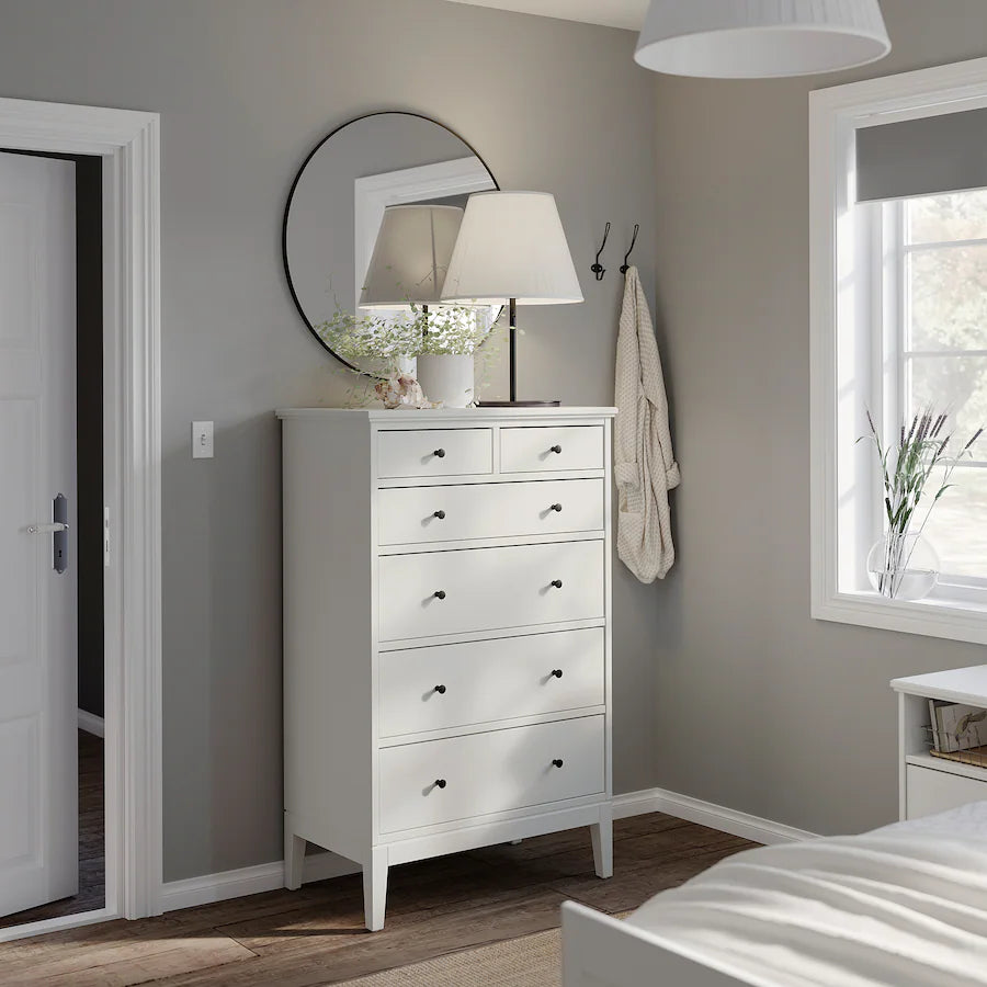 Drawer Unit - MDF Wood - White - 84×135×50 cm