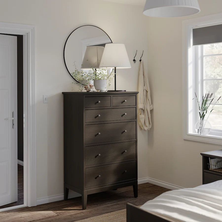 Drawer Unit - MDF Wood - Brown - 84×135×50 cm