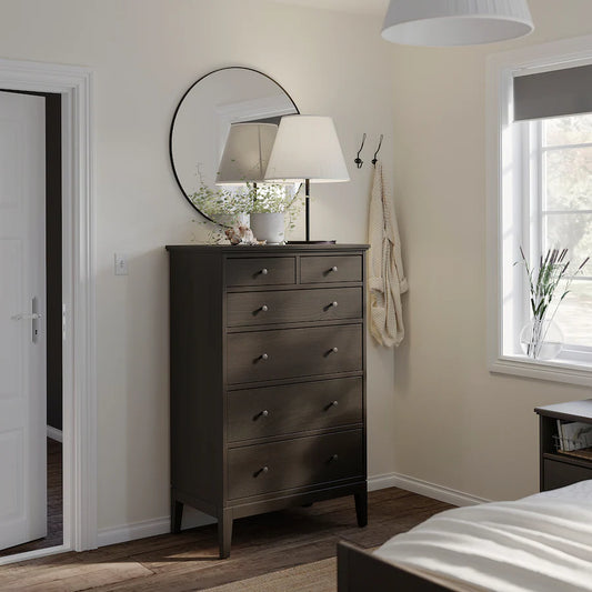 Drawer Unit - MDF Wood - Brown - 84×135×50 cm