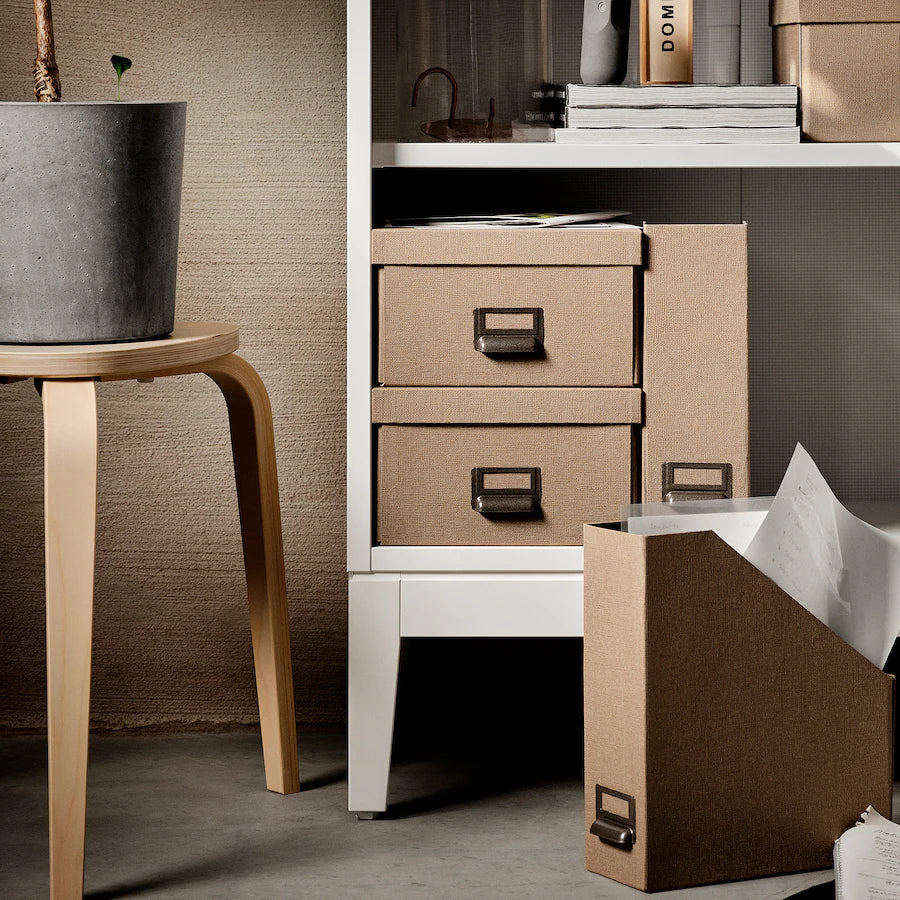 مكتبة - خشب MDF - أبيض - 246x40x 211 سم