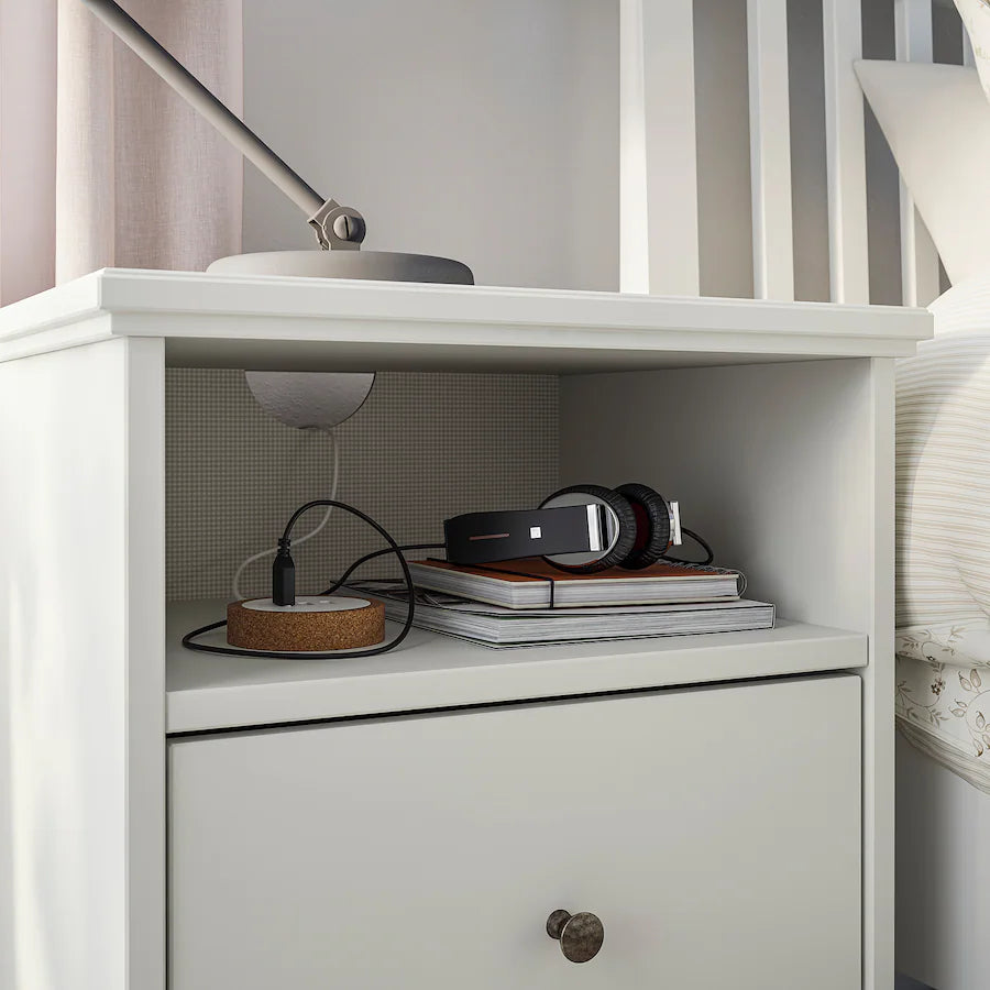 Commode - MDF Wood - White - 47x40x68 cm