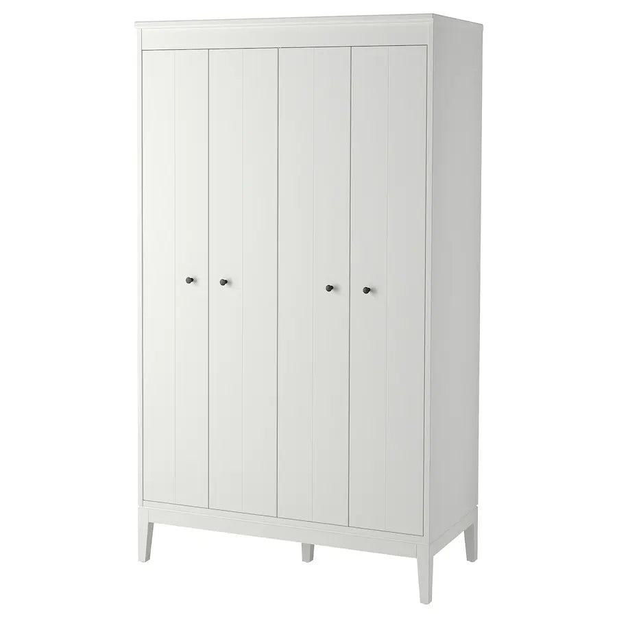 Wardrobe - MDF Wood - White - 121x59x211 cm