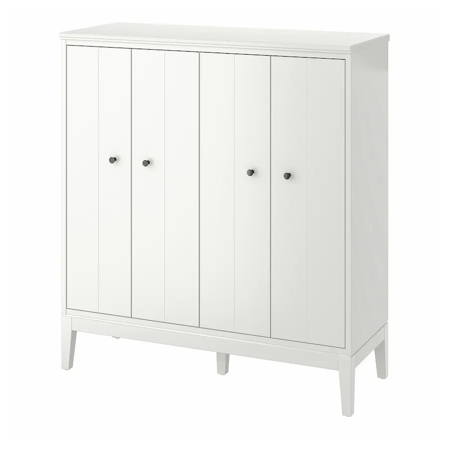 Cabinet - MDF Wood - White - 121x50x135 cm