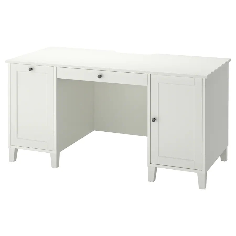 مكتب - خشب MDF - أبيض - 152x70x89 سم
