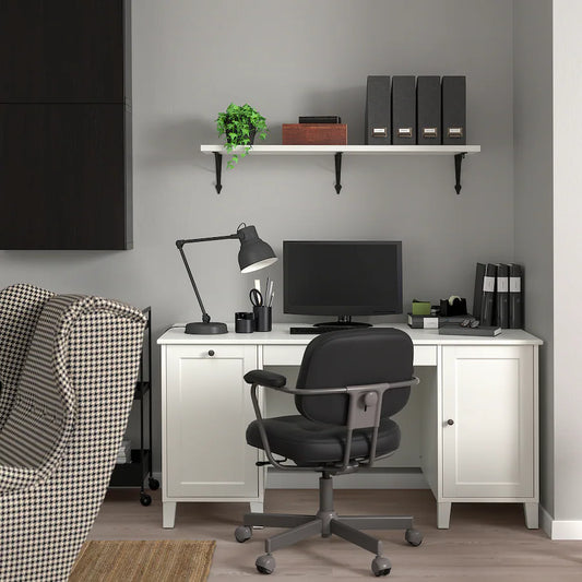 مكتب - خشب MDF - أبيض - 152x70x89 سم