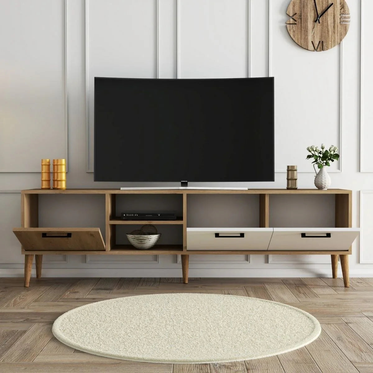 TV Unit - MDF - Multi Color - 180x30x45 cm - Cataloug