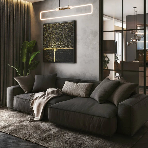 Sofa - Beech Wood - Linen Fabric - Grey - 250*90 cm - Cataloug