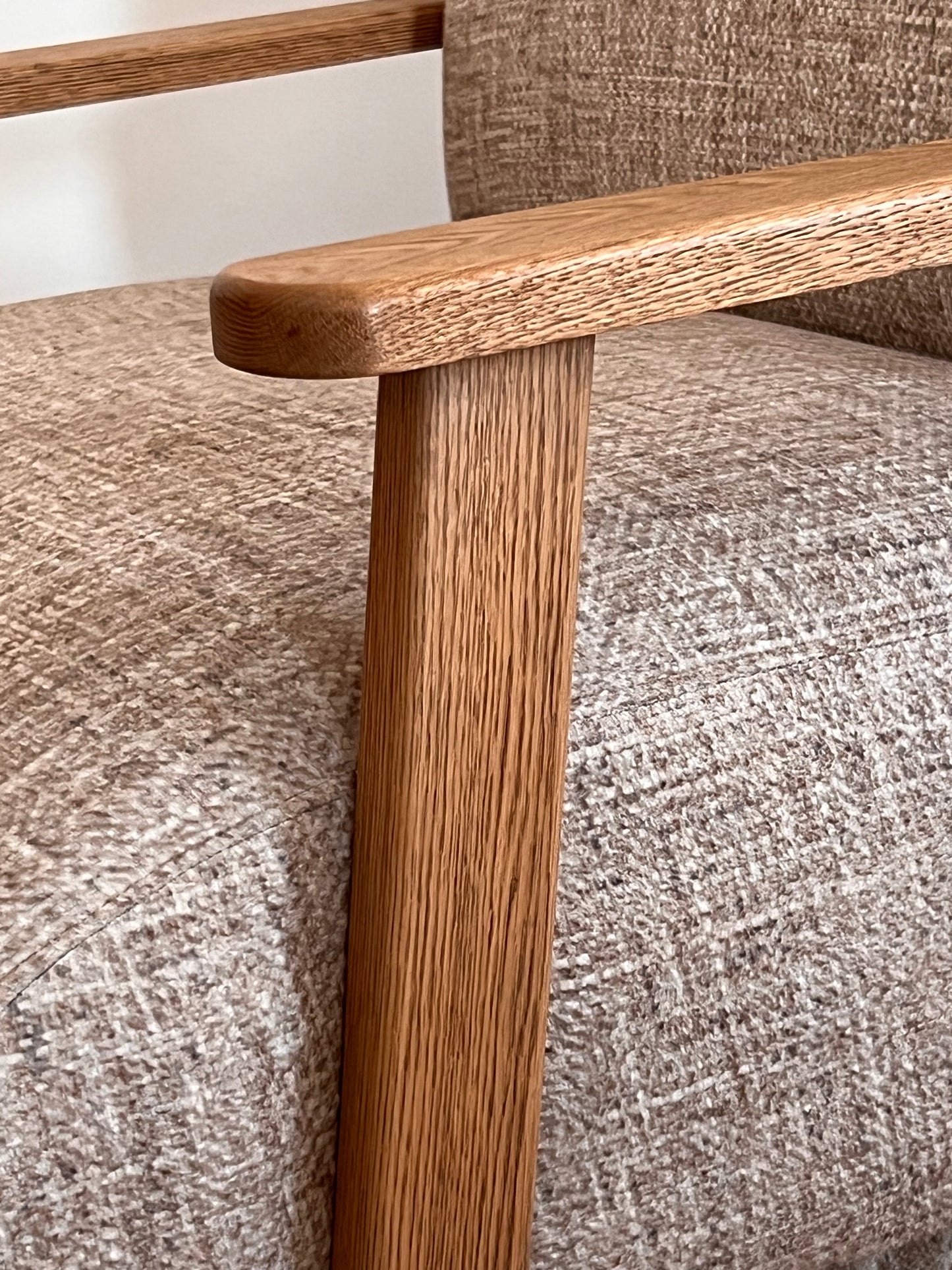 Chair - Oak Wood - Linen- Multi color - 85x85x90 cm - Cataloug