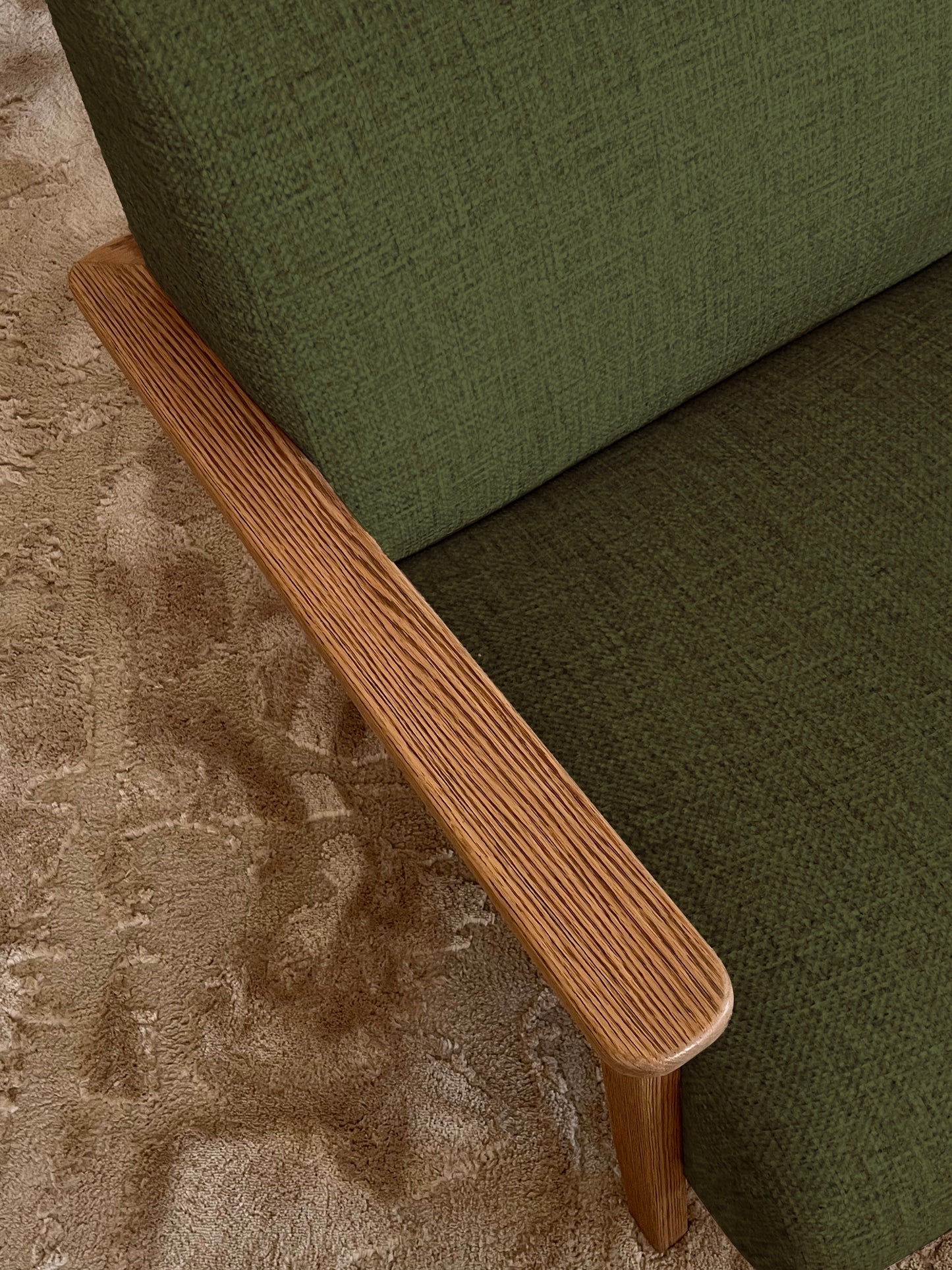 Chair - Oak Wood - Linen- Multi color - 85x85x90 cm - Cataloug