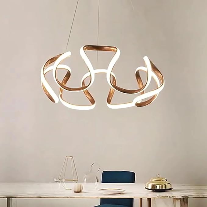 Chandelier - Metal & Plastic - Black - 60×60×60 cm