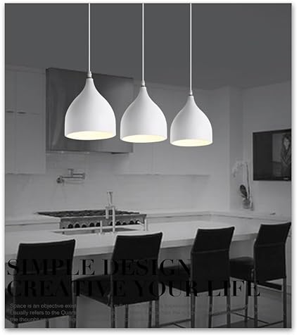 Ceiling Lamp - Aluminum - White & Black  - 50×50×50 cm