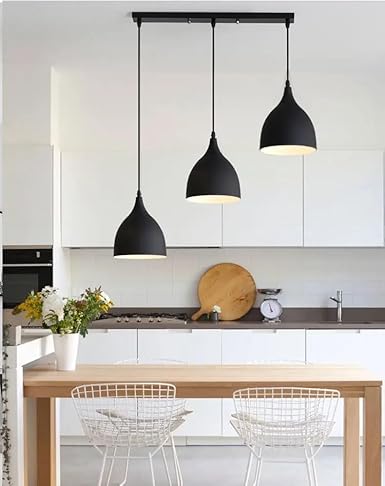 Ceiling Lamp - Aluminum - Black  - 50×50×50 cm