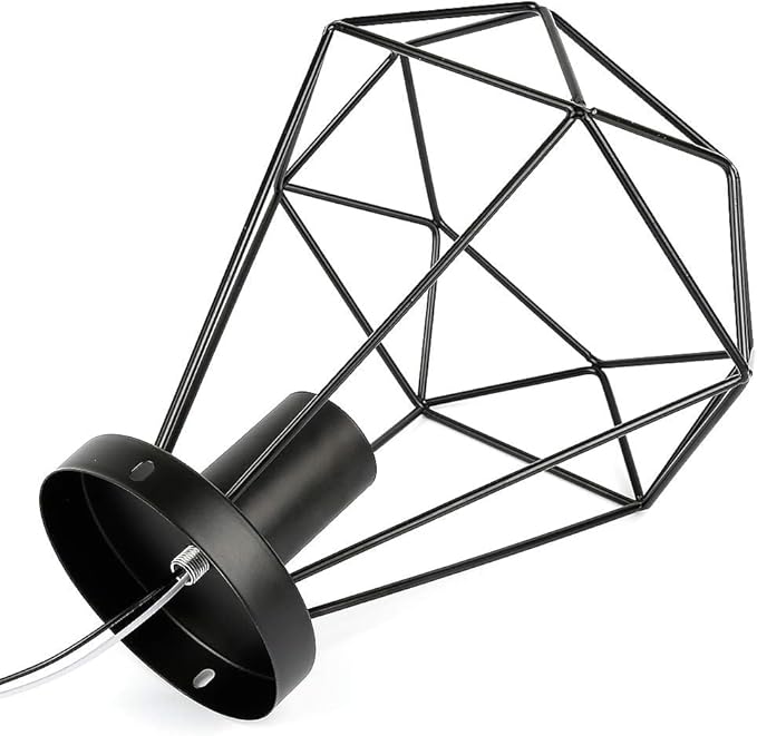 Ceiling Lamp - Metal - Black - 25×20×25 cm
