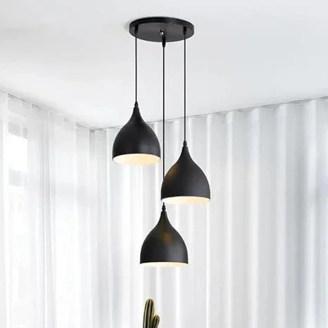 Ceiling Lamp - Metal - Black - 50×50×50 cm