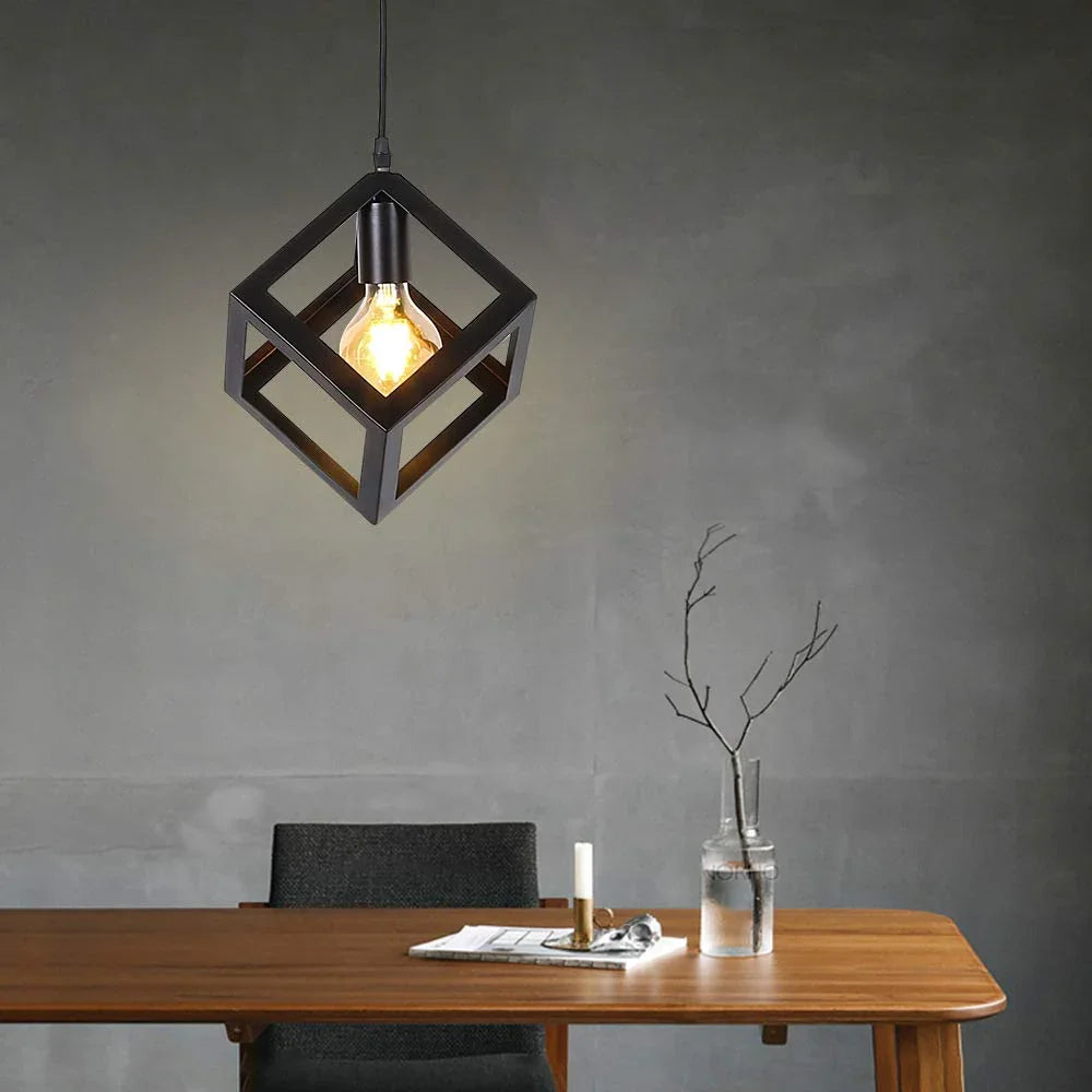 Ceiling Lamp - Aluminum - Black - 50×20×50 cm