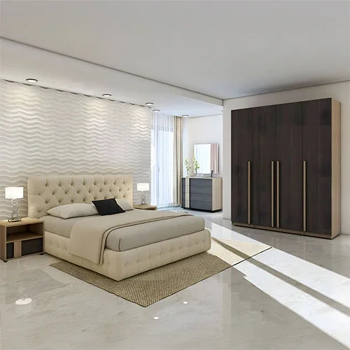 Full Bedroom - MDF - Brown & Beige - Cataloug
