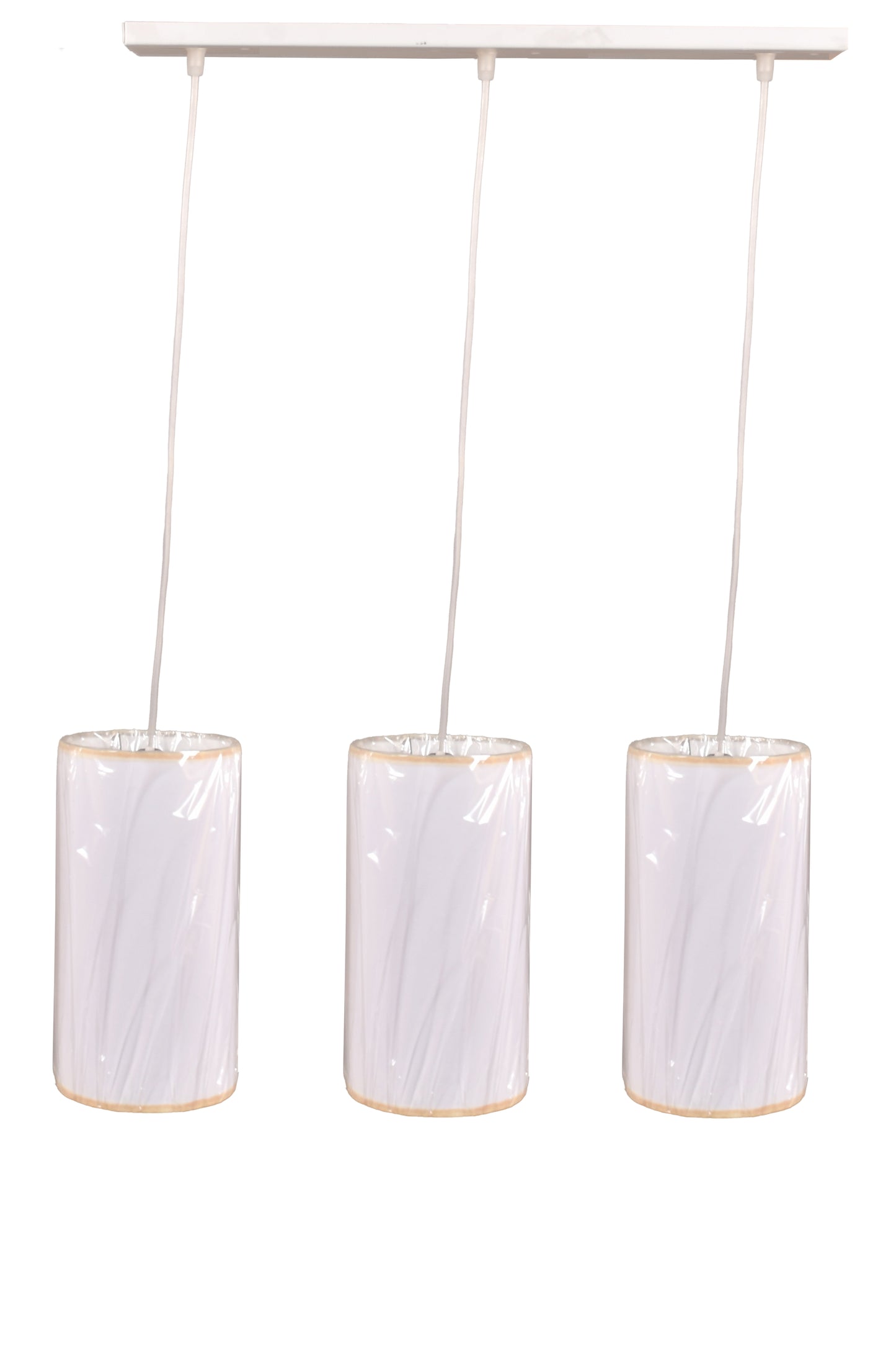 ثريا - معدنية - بيضاء - 70 × 50 سم