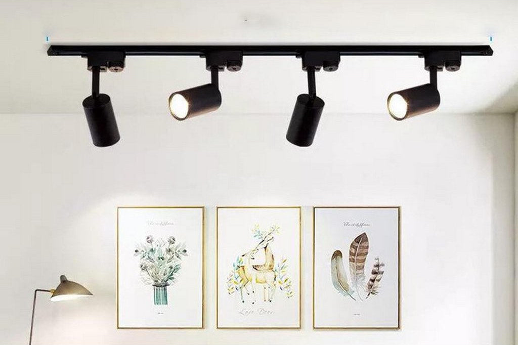 Ceiling Lamp - Steel - Black - 20 x 200 cm