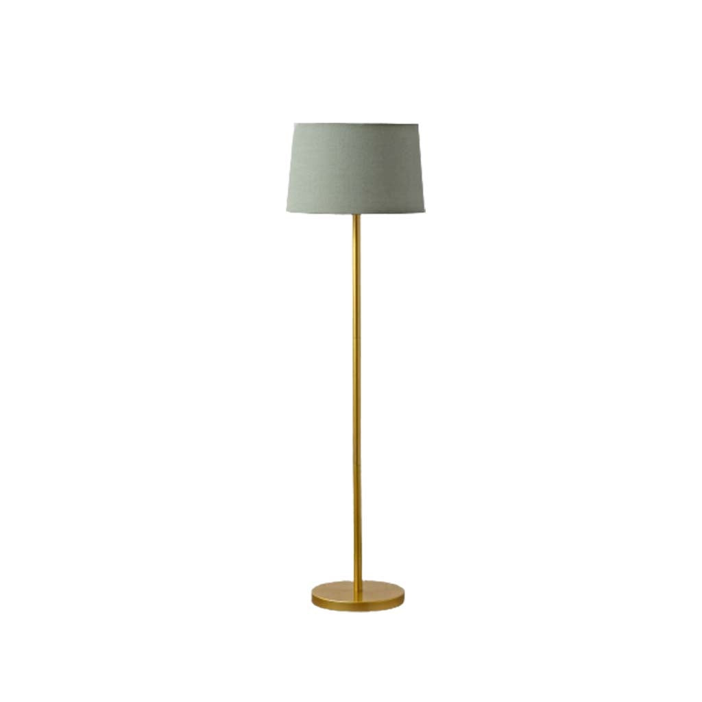 Floor Lamp - Metal - Gold & Grey - 165x40 cm