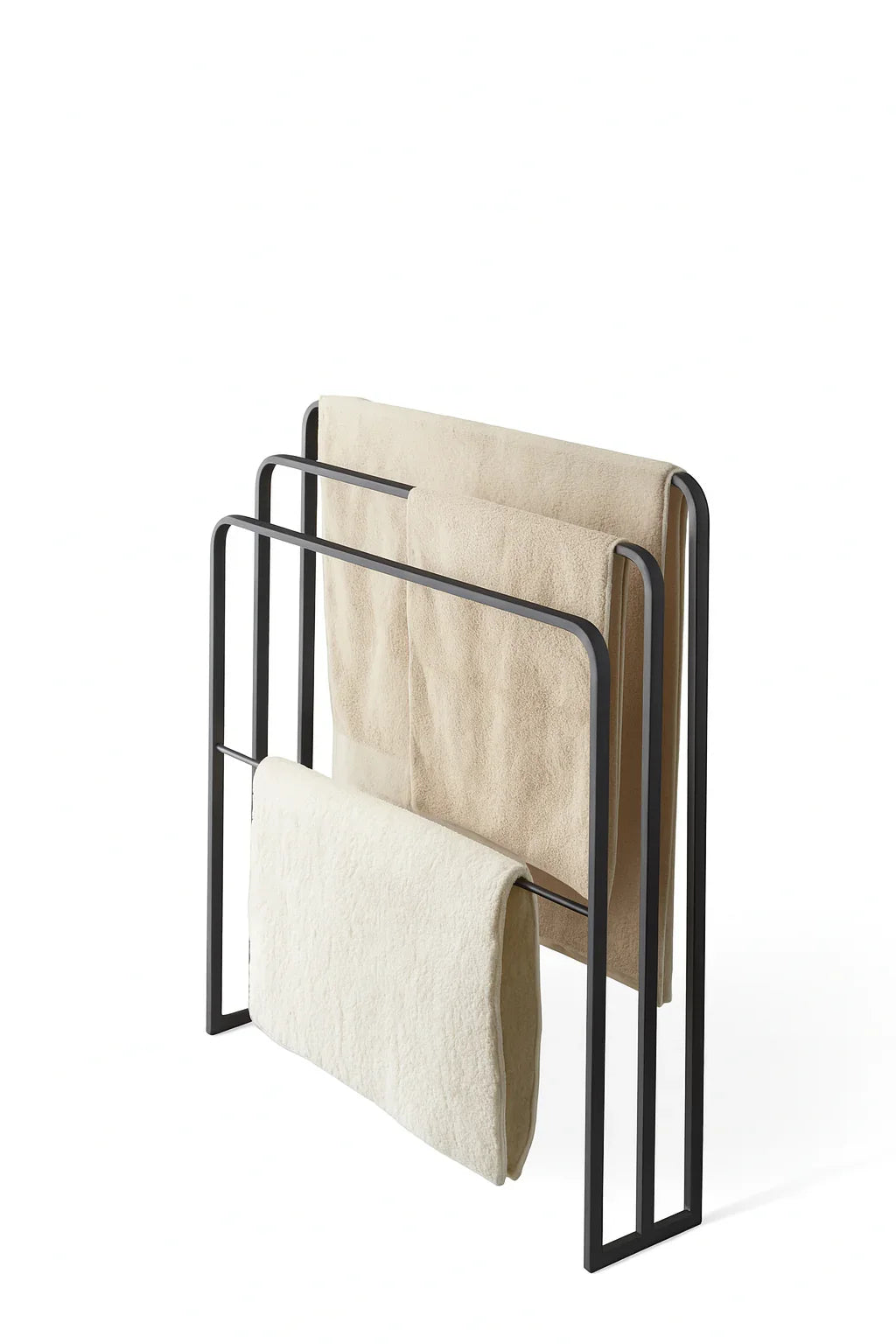 Towel Holder - Steel - Black - 60x20x60 cm - Cataloug