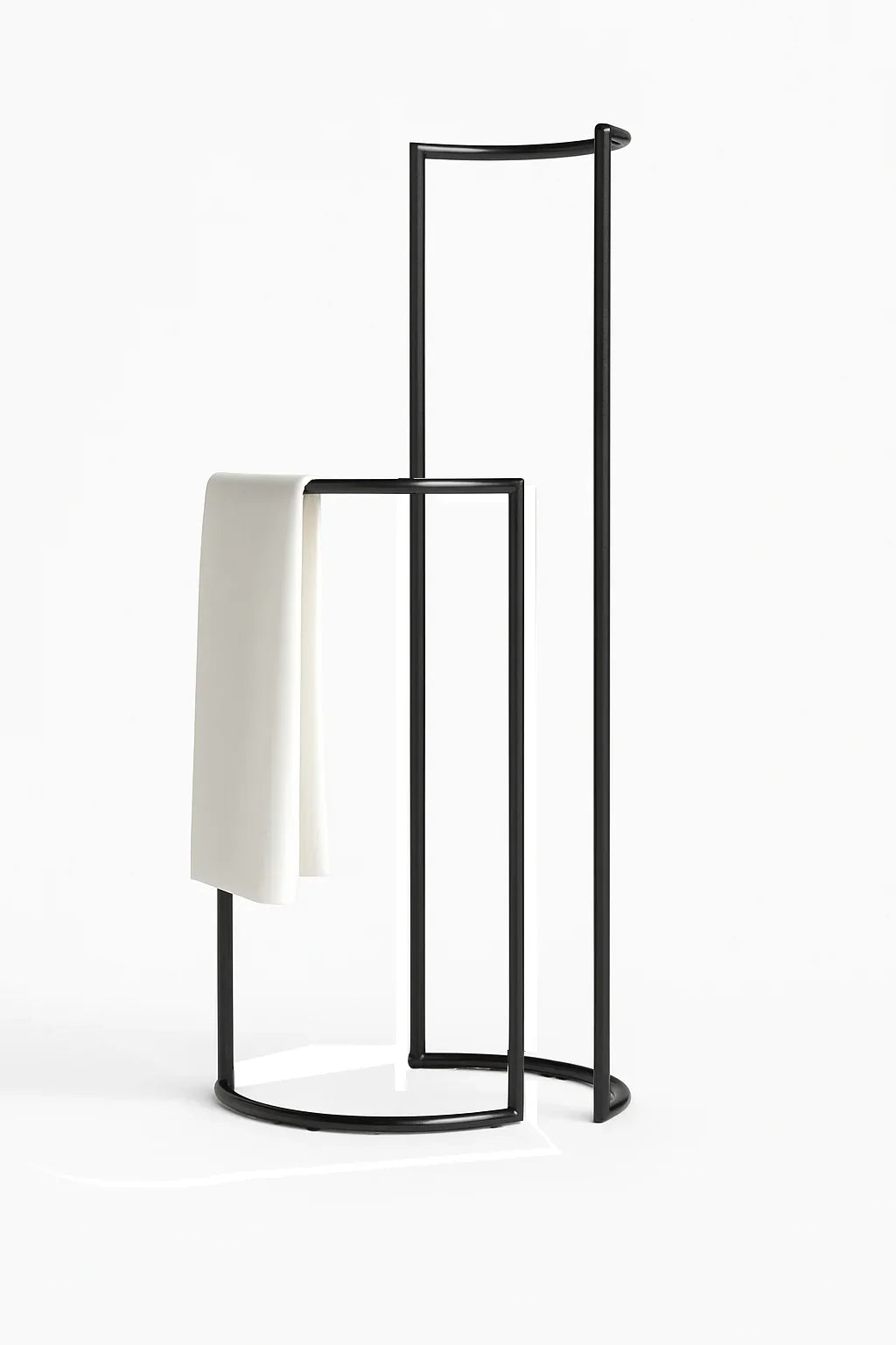 Towel Holder - Steel - Black - 80x45x45 cm - Cataloug
