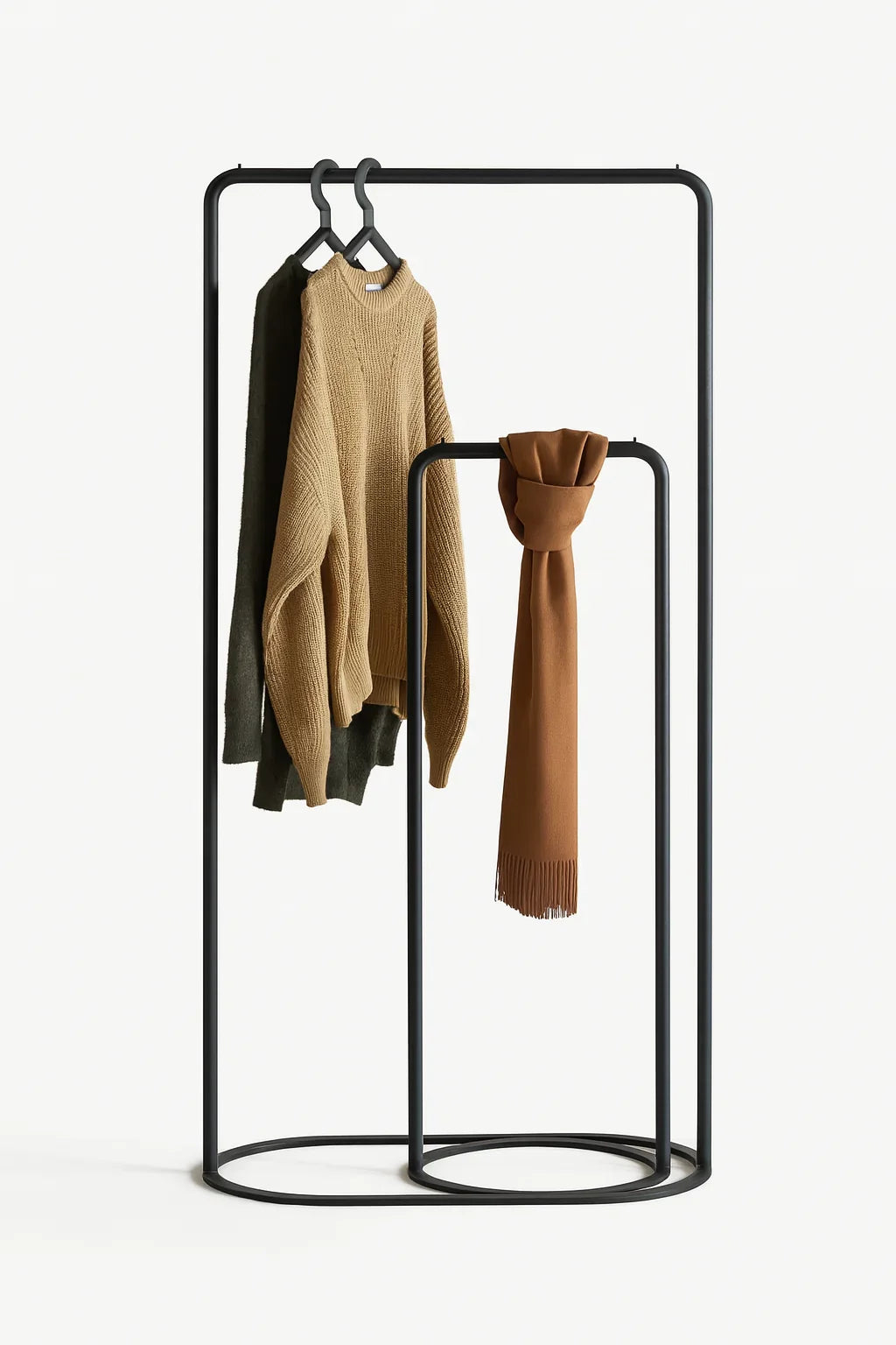 Towel Holder - Steel - Black - 120x60x30 cm - Cataloug