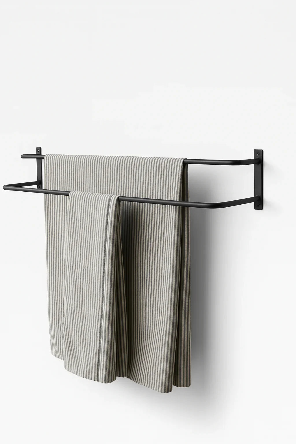 Towel Holder - Steel - Black - 20x60x20 cm - Cataloug