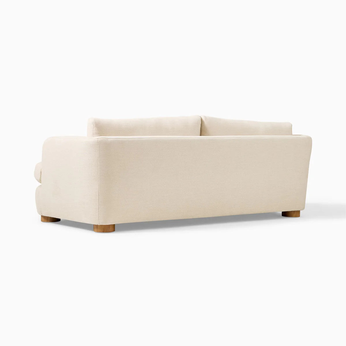 Sofa - Natural Wood - Linen - Beige - 193 x 100 x 75 cm
