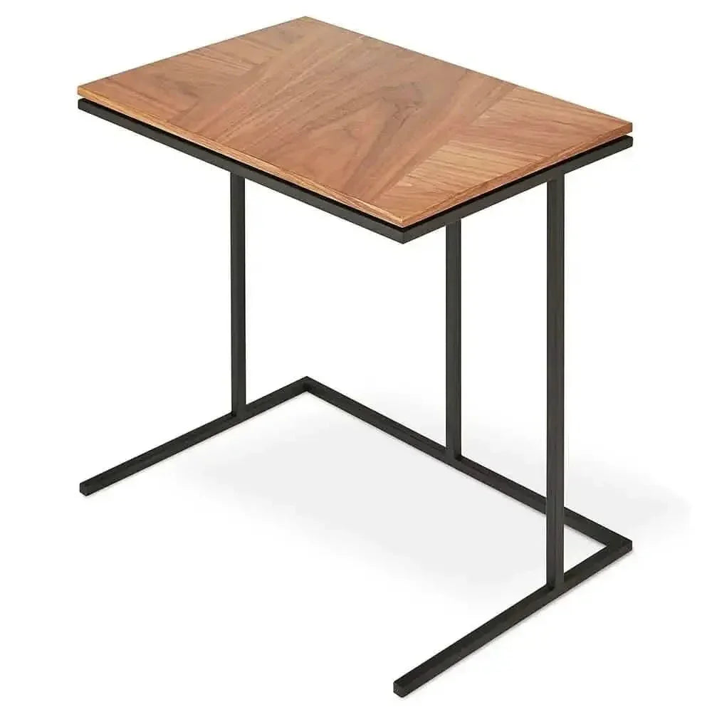 Side Table - Steel - MDF - Black - 50x30x60 cm - Cataloug
