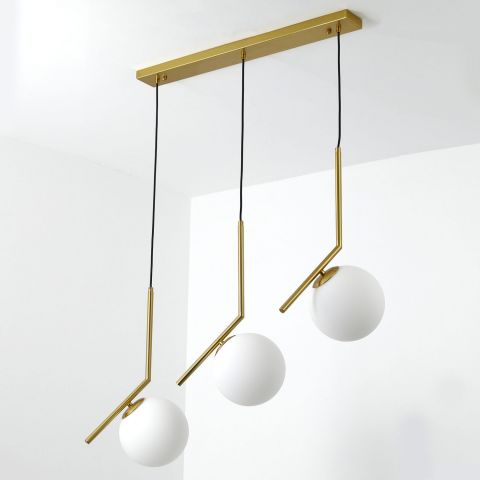 نجفه - معدن وزجاج - ذهبي - 90 × 75 سم