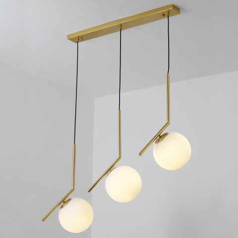 نجفه - معدن وزجاج - ذهبي - 90 × 75 سم