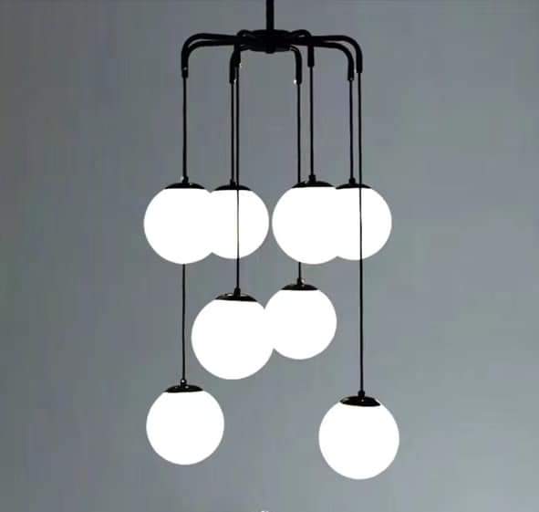 نجفه - معدن وزجاج - أسود - 100 × 65 سم