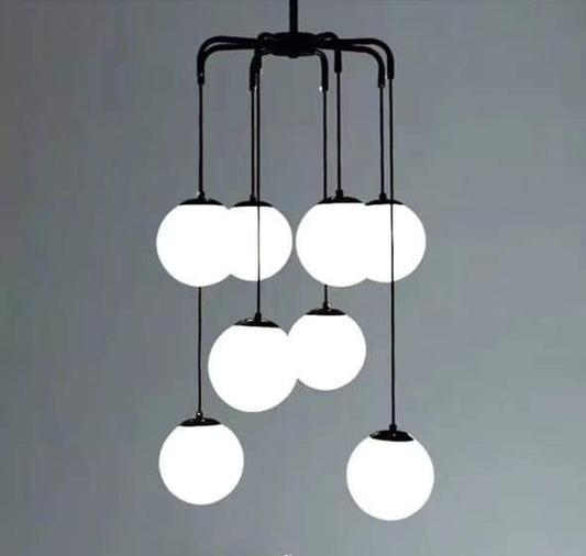 نجفه - معدن وزجاج - أسود - 100 × 65 سم