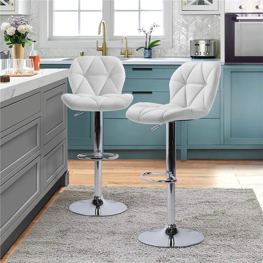 Leather hydraulic bar stool chair 47 x 39 cm