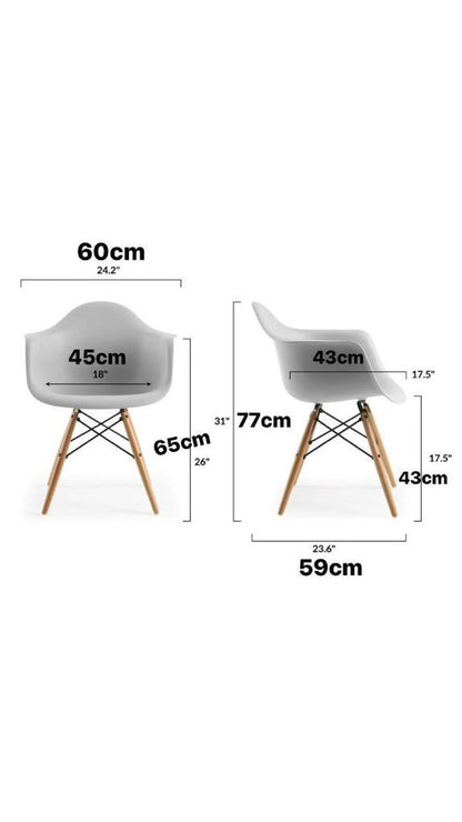 Acrylic chair - white